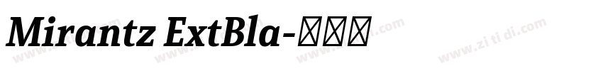 Mirantz ExtBla字体转换
